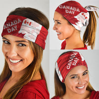Canada Day Patriotic Maple Leaf Neck Gaiter Geometric Rocky Mountain Art Heritage 1867 Graphic