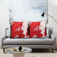 Canada Day Patriotic Maple Leaf Pillow Cover Geometric Rocky Mountain Art Heritage 1867 Graphic