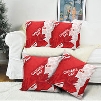 Canada Day Patriotic Maple Leaf Pillow Cover Geometric Rocky Mountain Art Heritage 1867 Graphic