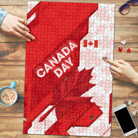 Canada Day Patriotic Maple Leaf Puzzle Geometric Rocky Mountain Art Heritage 1867 Graphic