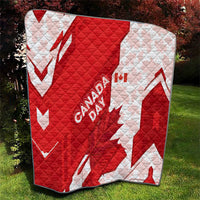 Canada Day Patriotic Maple Leaf Quilt Geometric Rocky Mountain Art Heritage 1867 Graphic