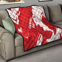 Canada Day Patriotic Maple Leaf Quilt Geometric Rocky Mountain Art Heritage 1867 Graphic