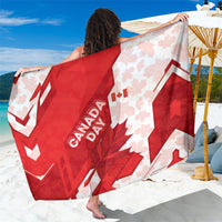 Canada Day Patriotic Maple Leaf Sarong Geometric Rocky Mountain Art Heritage 1867 Graphic