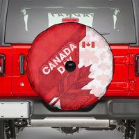 Canada Day Patriotic Maple Leaf Spare Tire Cover Geometric Rocky Mountain Art Heritage 1867 Graphic