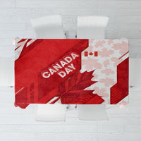 Canada Day Patriotic Maple Leaf Tablecloth Geometric Rocky Mountain Art Heritage 1867 Graphic