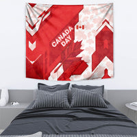 Canada Day Patriotic Maple Leaf Tapestry Geometric Rocky Mountain Art Heritage 1867 Graphic