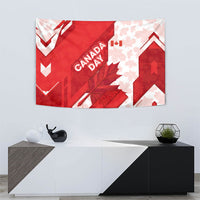Canada Day Patriotic Maple Leaf Tapestry Geometric Rocky Mountain Art Heritage 1867 Graphic