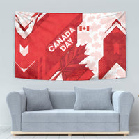 Canada Day Patriotic Maple Leaf Tapestry Geometric Rocky Mountain Art Heritage 1867 Graphic