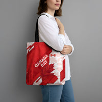 Canada Day Patriotic Maple Leaf Tote Bag Geometric Rocky Mountain Art Heritage 1867 Graphic