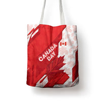 Canada Day Patriotic Maple Leaf Tote Bag Geometric Rocky Mountain Art Heritage 1867 Graphic