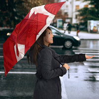 Canada Day Patriotic Maple Leaf Umbrella Geometric Rocky Mountain Art Heritage 1867 Graphic