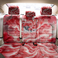 Canada Day Loon And Maple Leaf Back Car Seat Cover Watercolor Nature Scenery Mari Usque Ad Mare Artistic