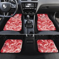 Canada Day Loon And Maple Leaf Car Mats Watercolor Nature Scenery Mari Usque Ad Mare Artistic