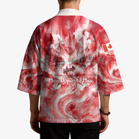 Canada Day Loon And Maple Leaf Kimono Watercolor Nature Scenery Mari Usque Ad Mare Artistic