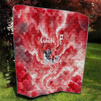 Canada Day Loon And Maple Leaf Quilt Watercolor Nature Scenery Mari Usque Ad Mare Artistic