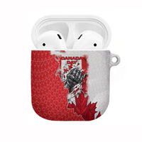 Canada Day AirPods Case Patriotic Maple Leaf - Robotic Fist