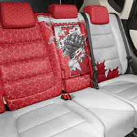 Canada Day Back Car Seat Cover Patriotic Maple Leaf - Robotic Fist