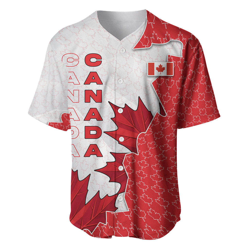 Canada Day Baseball Jersey Patriotic Maple Leaf - Robotic Fist