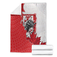 Canada Day Blanket Patriotic Maple Leaf - Robotic Fist
