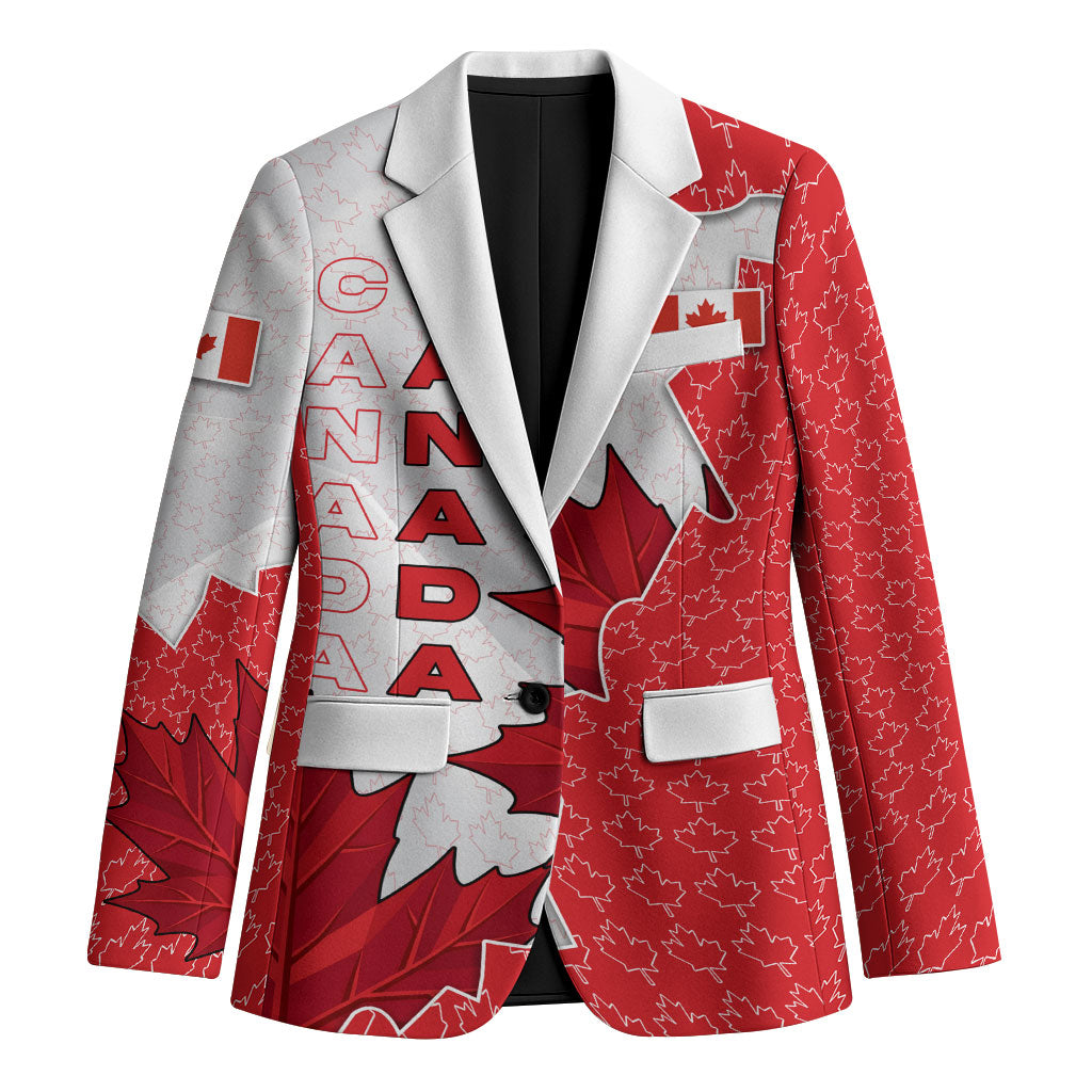 Canada Day Blazer Patriotic Maple Leaf - Robotic Fist