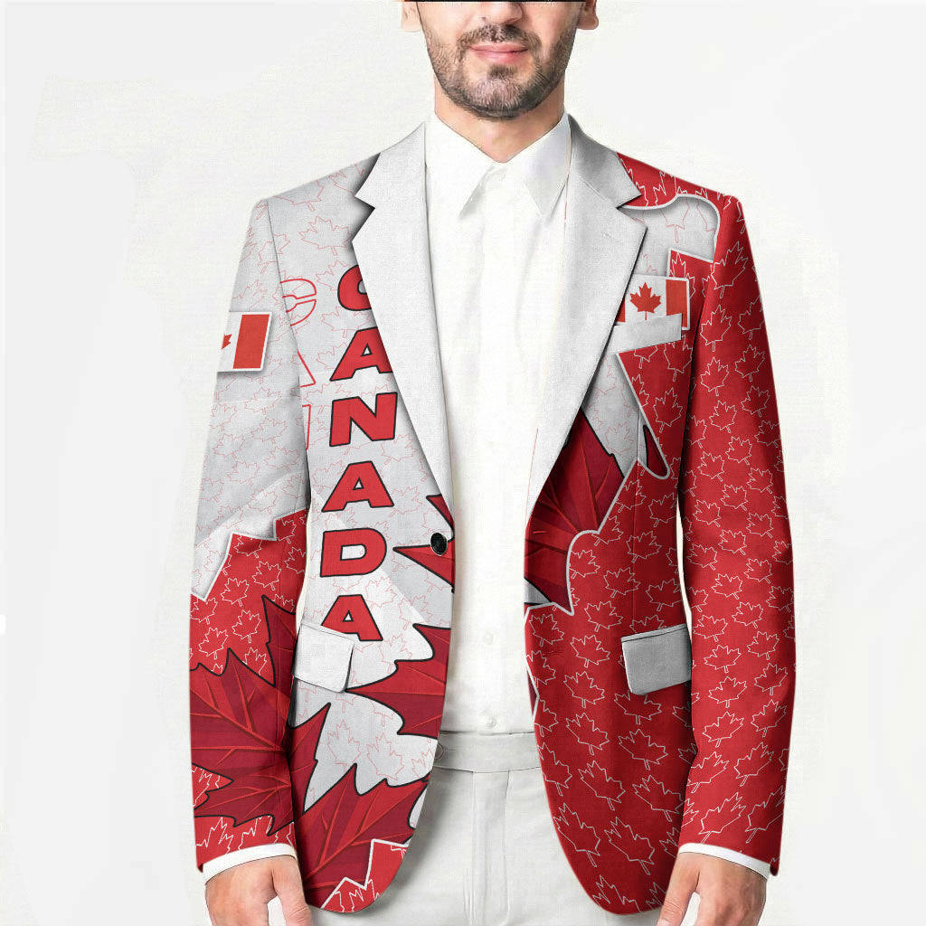 Canada Day Blazer Patriotic Maple Leaf - Robotic Fist