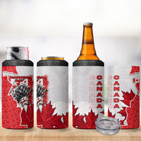 Canada Day 4 in 1 Can Cooler Tumbler Patriotic Maple Leaf - Robotic Fist