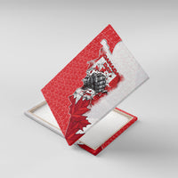 Canada Day Canvas Wall Art Patriotic Maple Leaf - Robotic Fist