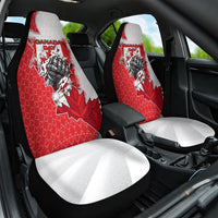 Canada Day Car Seat Cover Patriotic Maple Leaf - Robotic Fist