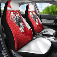 Canada Day Car Seat Cover Patriotic Maple Leaf - Robotic Fist