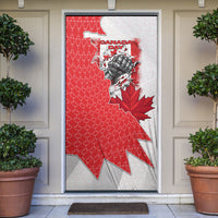 Canada Day Door Cover Patriotic Maple Leaf - Robotic Fist