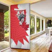 Canada Day Door Cover Patriotic Maple Leaf - Robotic Fist