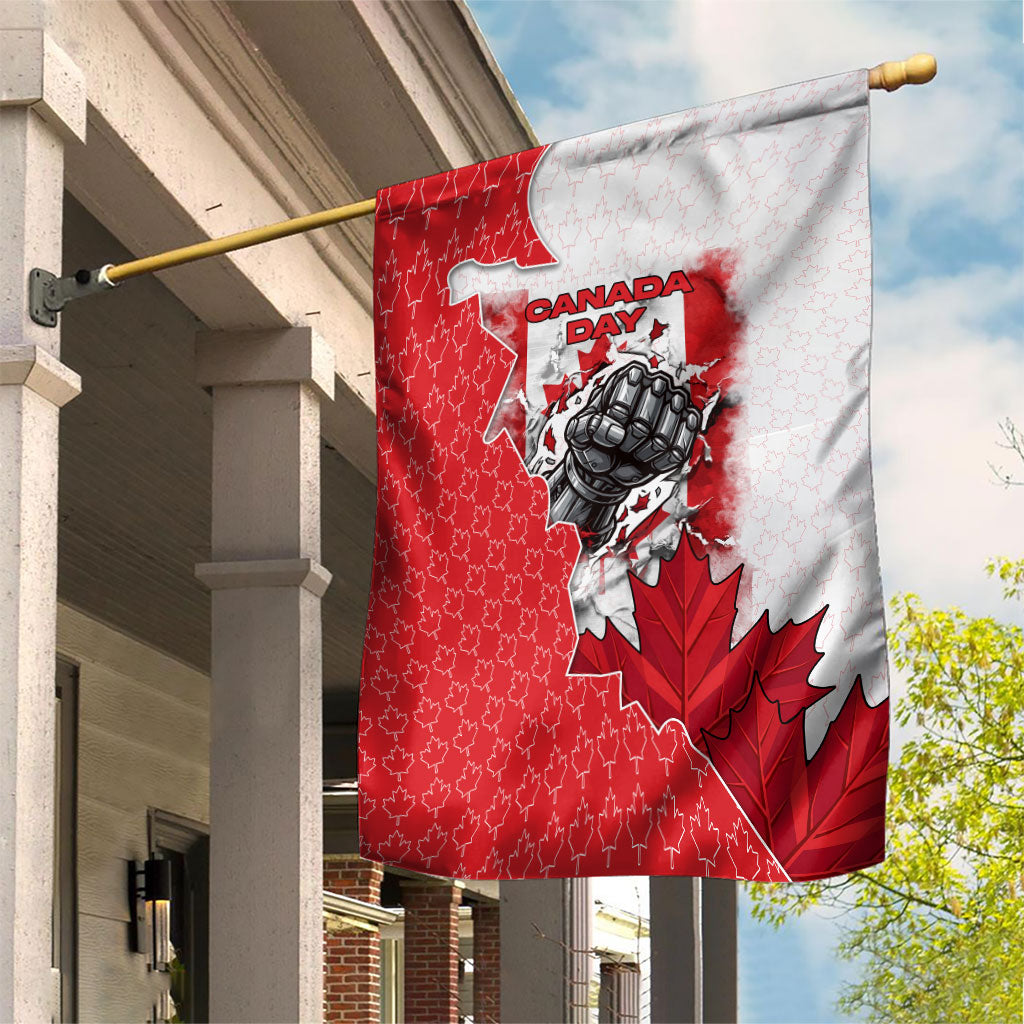 Canada Day Garden Flag Patriotic Maple Leaf - Robotic Fist
