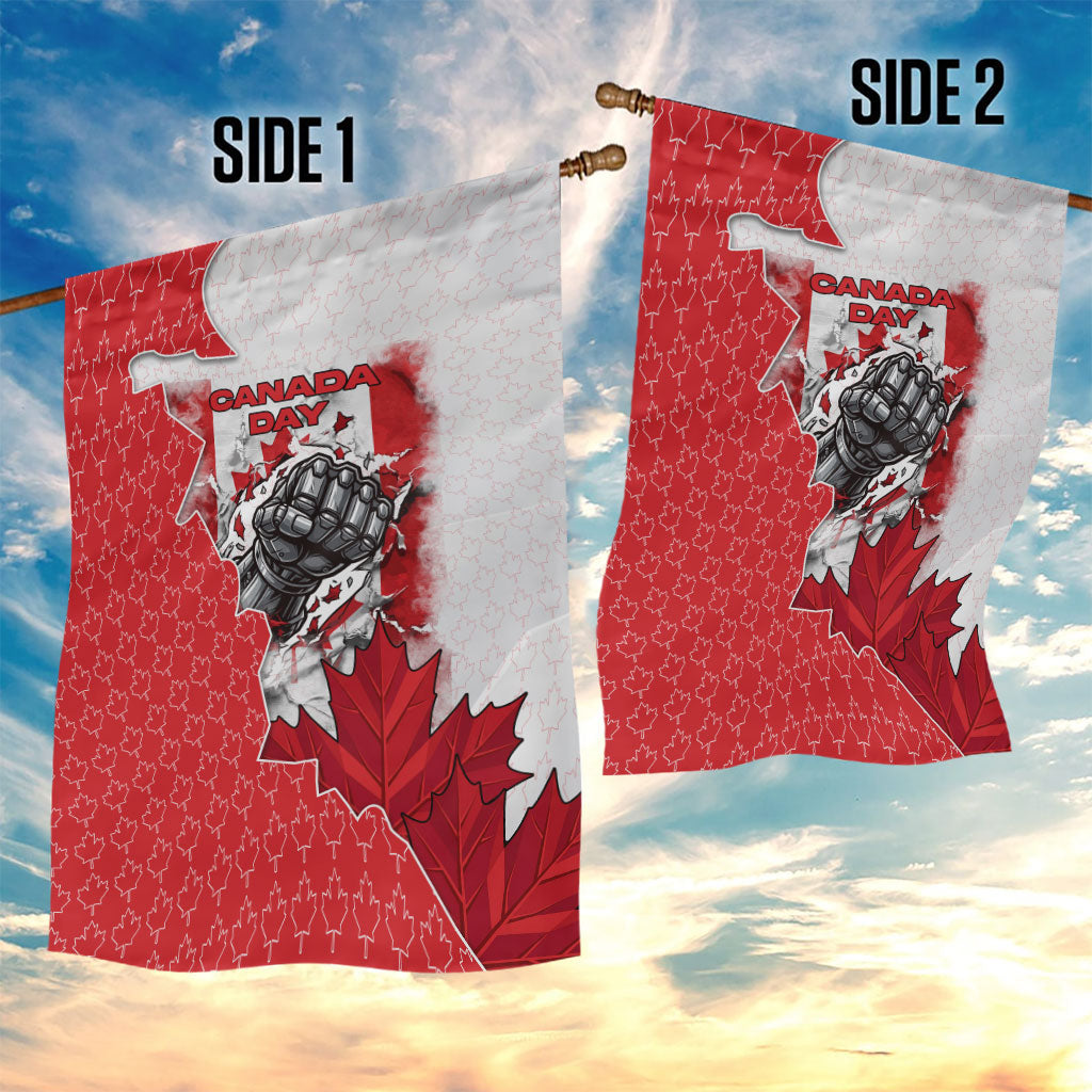 Canada Day Garden Flag Patriotic Maple Leaf - Robotic Fist