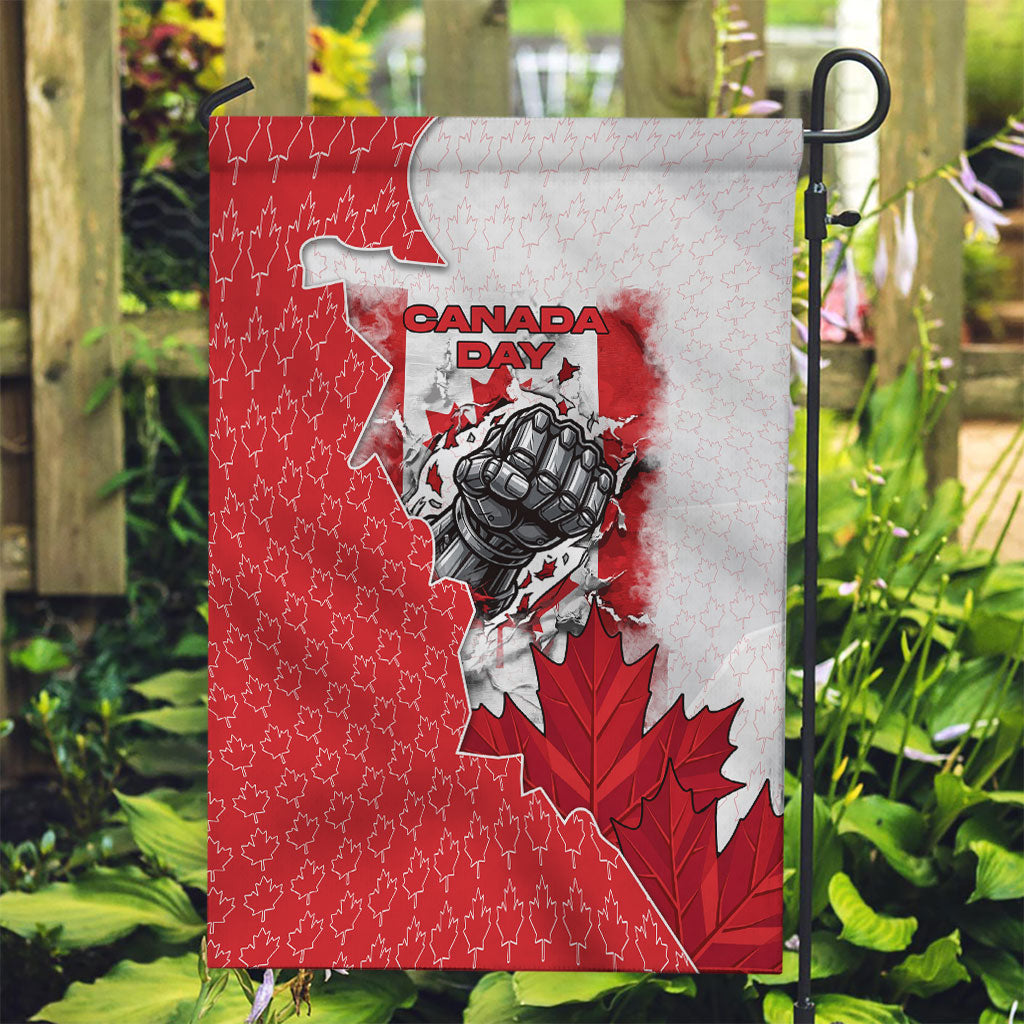 Canada Day Garden Flag Patriotic Maple Leaf - Robotic Fist