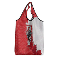 Canada Day Grocery Bag Patriotic Maple Leaf - Robotic Fist