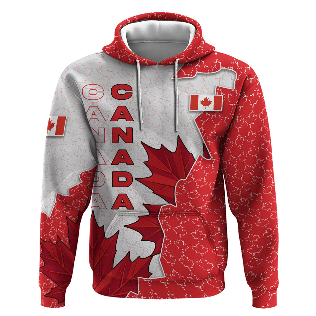 Canada Day Hoodie Patriotic Maple Leaf - Robotic Fist