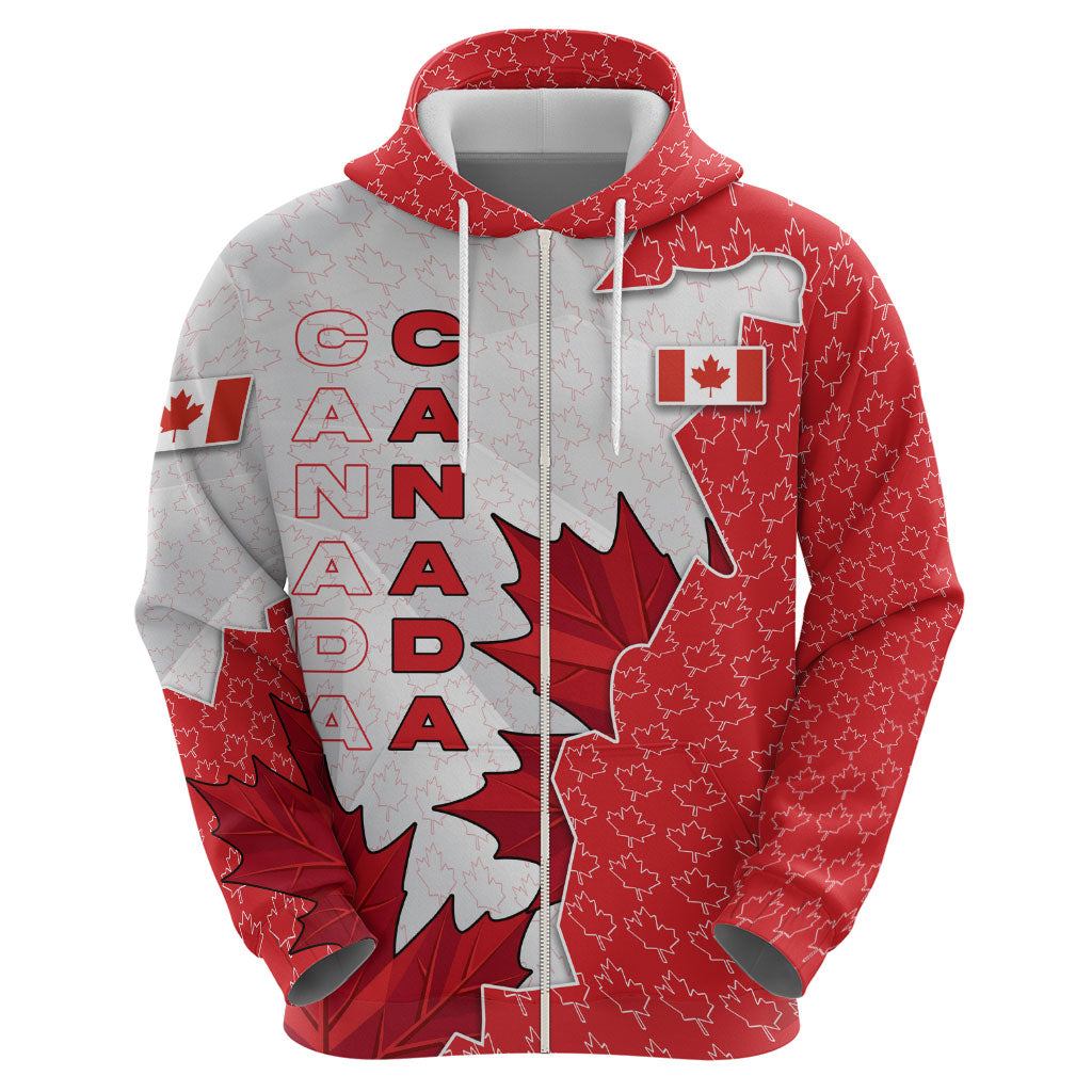 Canada Day Hoodie Patriotic Maple Leaf - Robotic Fist