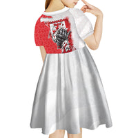 Canada Day Kid Short Sleeve Dress Patriotic Maple Leaf - Robotic Fist