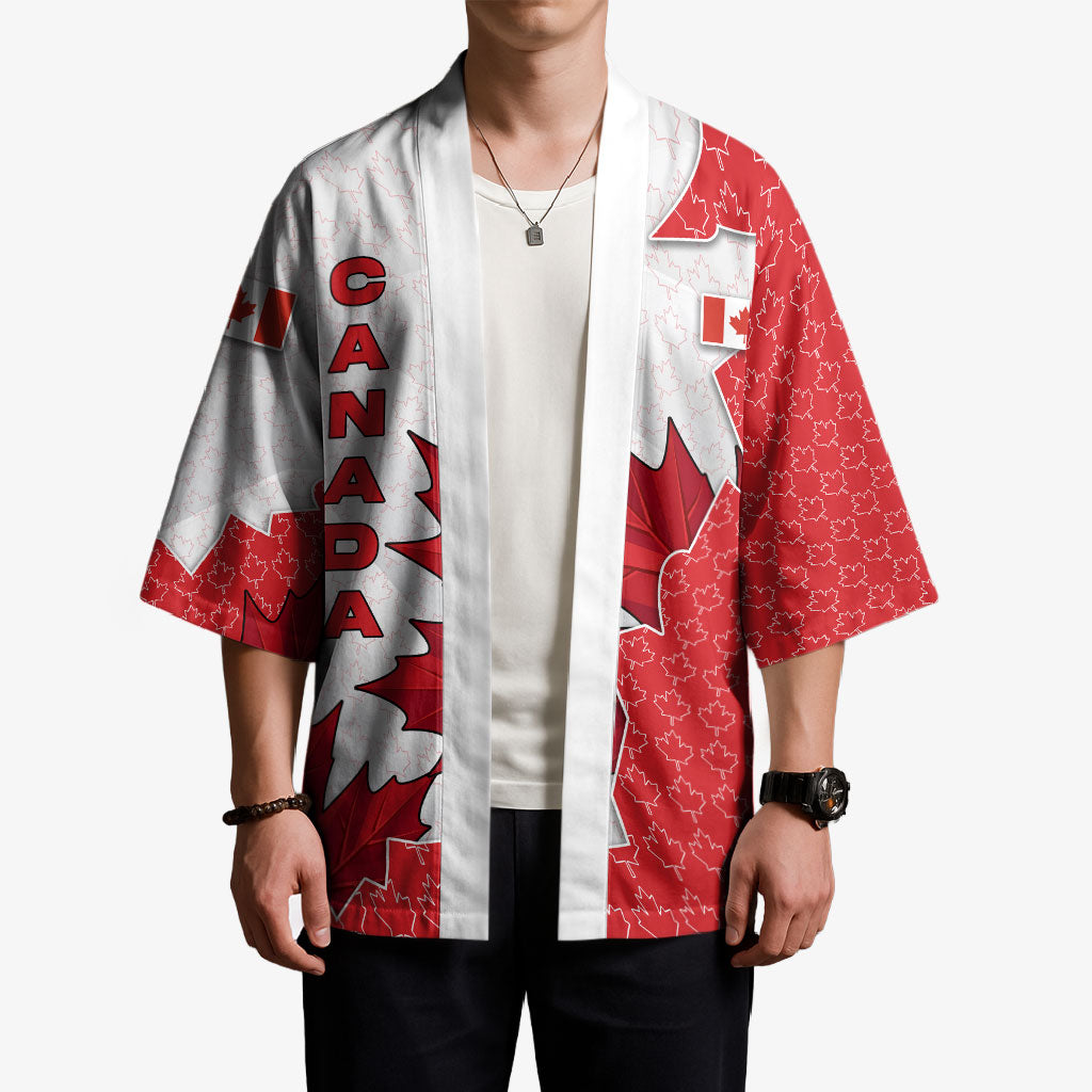 Canada Day Kimono Patriotic Maple Leaf - Robotic Fist