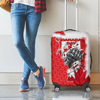 Canada Day Luggage Cover Patriotic Maple Leaf - Robotic Fist