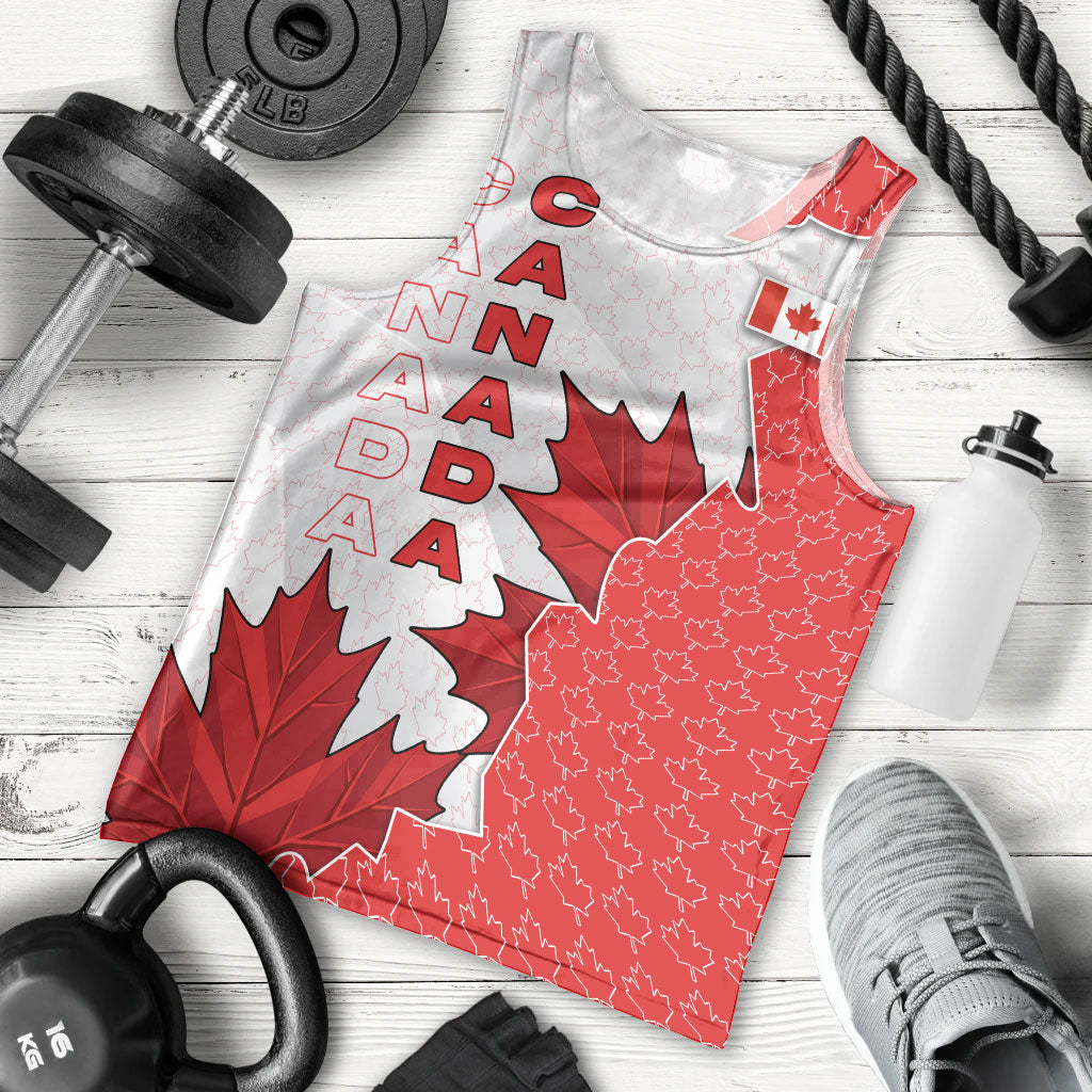 Canada Day Men Tank Top Patriotic Maple Leaf - Robotic Fist