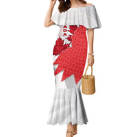 Canada Day Mermaid Dress Patriotic Maple Leaf - Robotic Fist