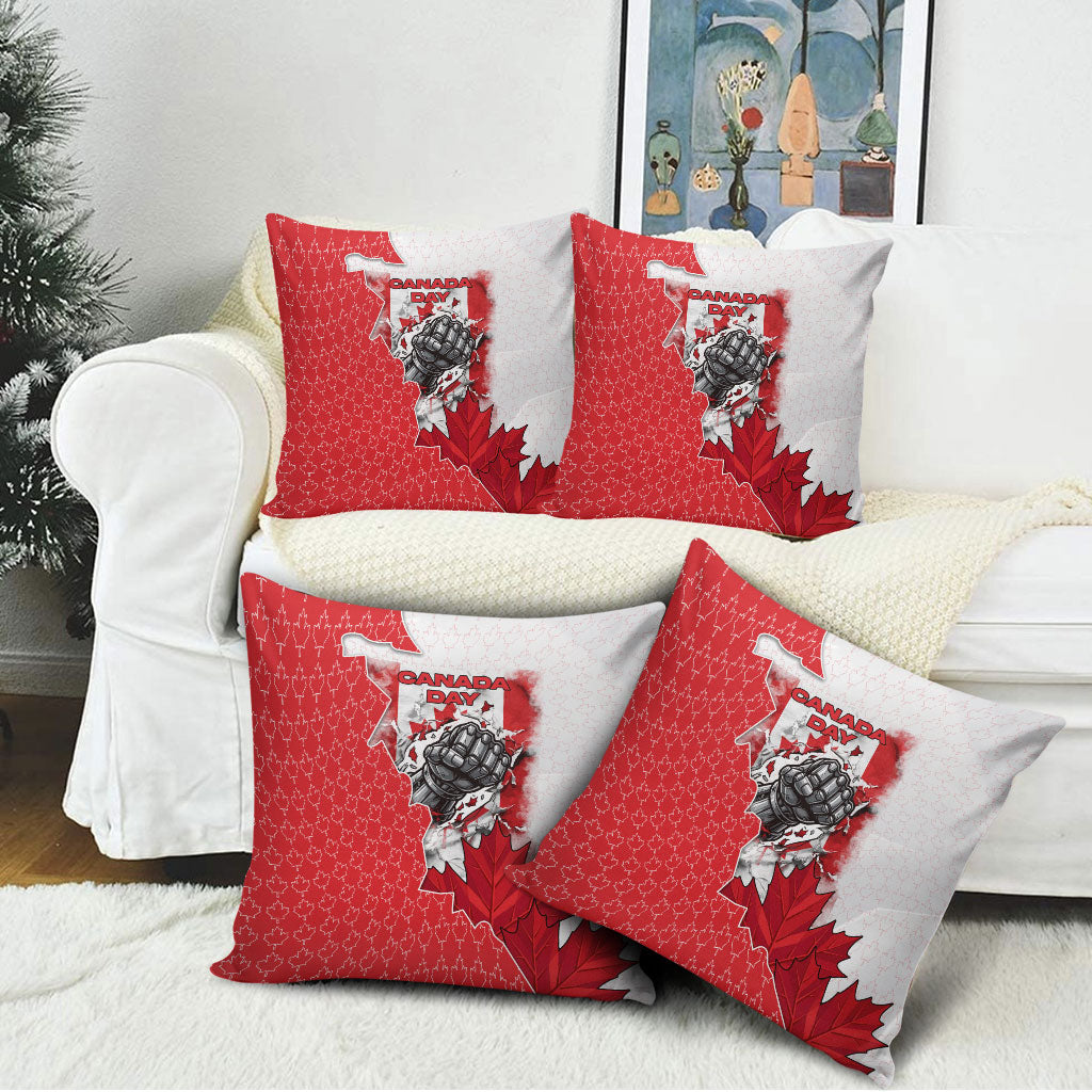 Canada Day Pillow Cover Patriotic Maple Leaf - Robotic Fist