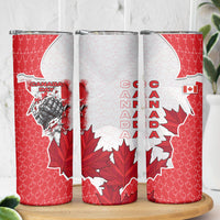 Canada Day Skinny Tumbler Patriotic Maple Leaf - Robotic Fist