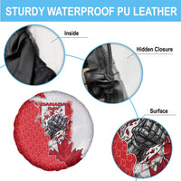 Canada Day Spare Tire Cover Patriotic Maple Leaf - Robotic Fist
