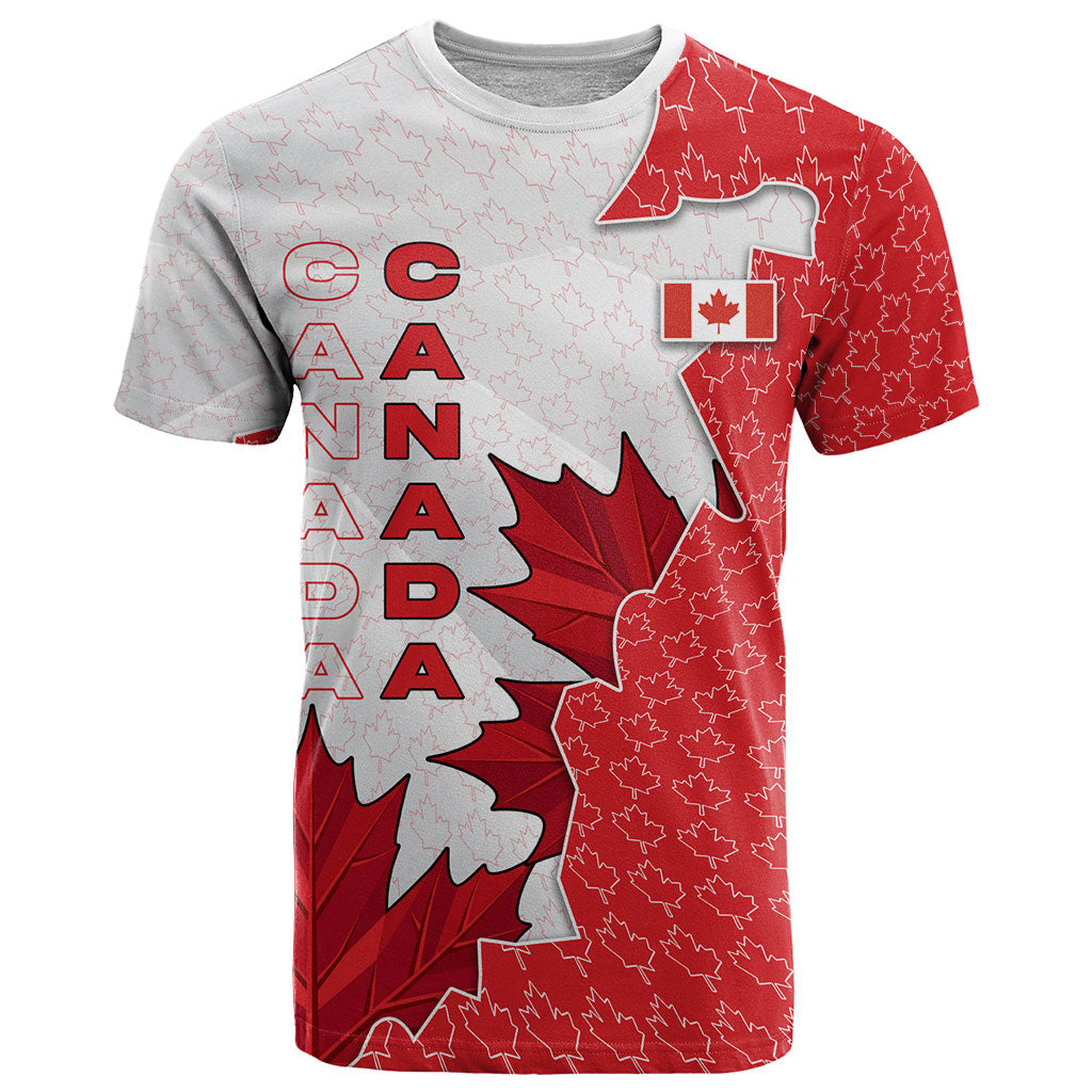 Canada Day T Shirt Patriotic Maple Leaf - Robotic Fist