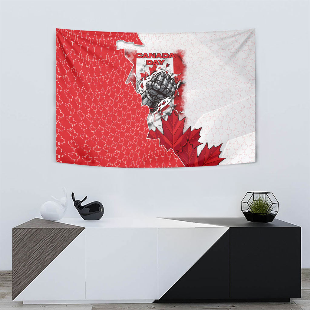 Canada Day Tapestry Patriotic Maple Leaf - Robotic Fist