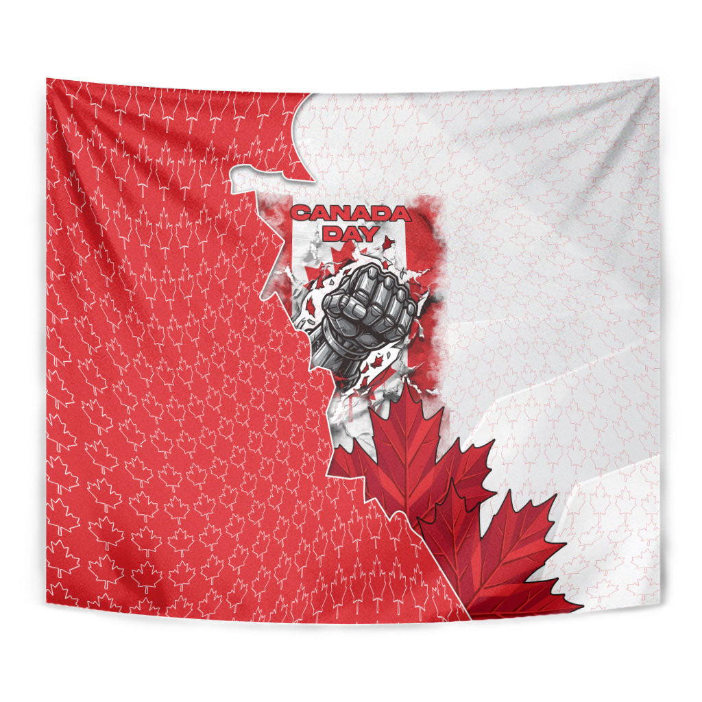 Canada Day Tapestry Patriotic Maple Leaf - Robotic Fist