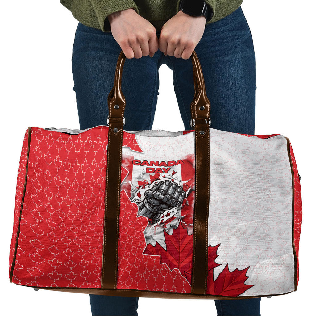 Canada Day Travel Bag Patriotic Maple Leaf - Robotic Fist