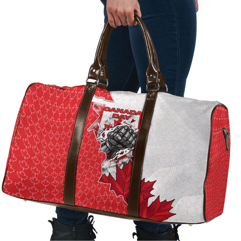 Canada Day Travel Bag Patriotic Maple Leaf - Robotic Fist